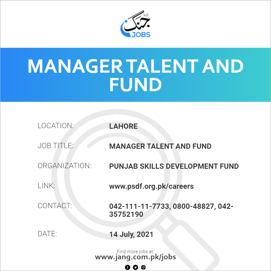 Manager Talent And Fund