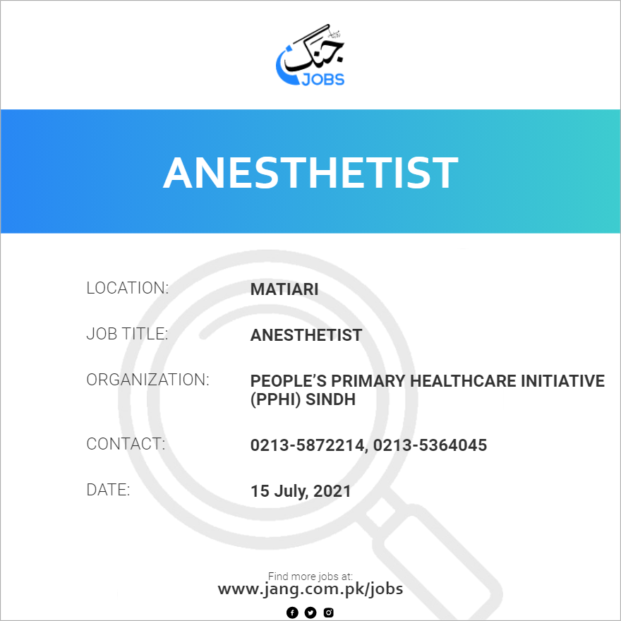 Anesthetist