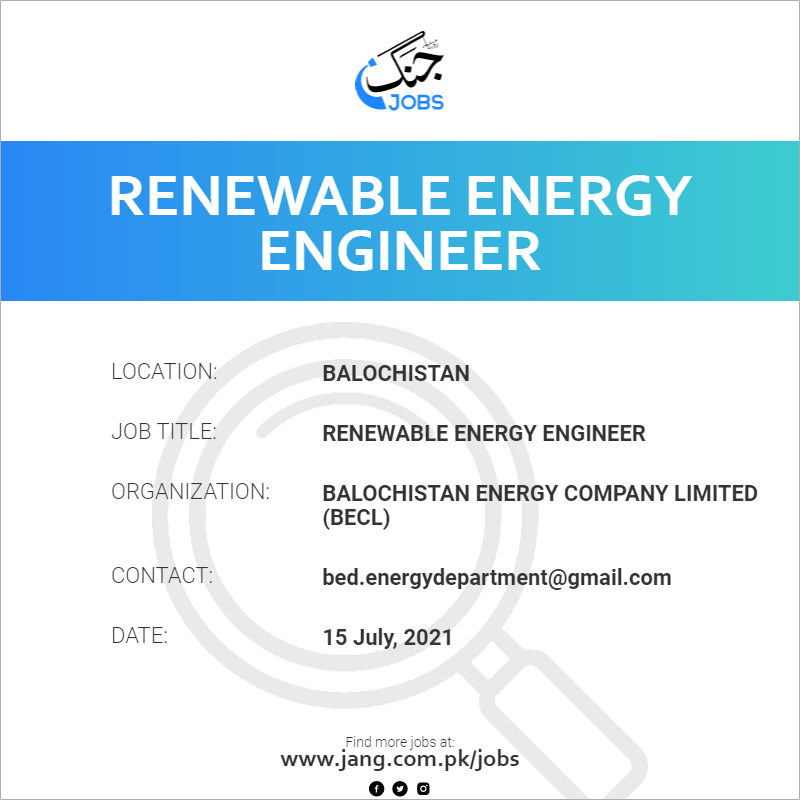 Renewable Energy Engineer