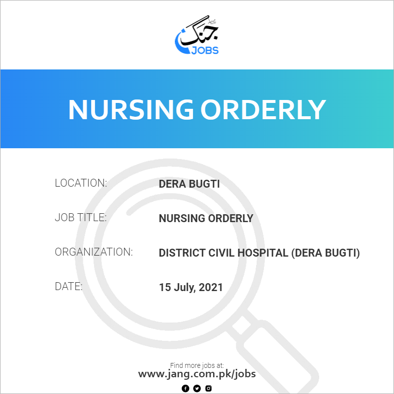 Nursing Orderly 