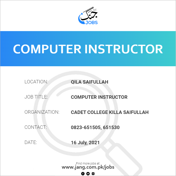 Computer Instructor
