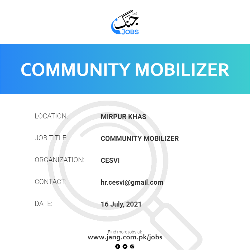 Community Mobilizer 
