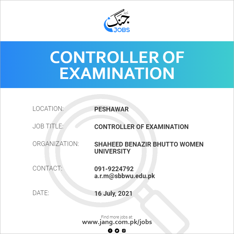 Controller Of Examination