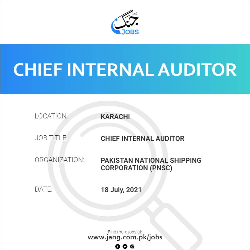 Chief Internal Auditor
