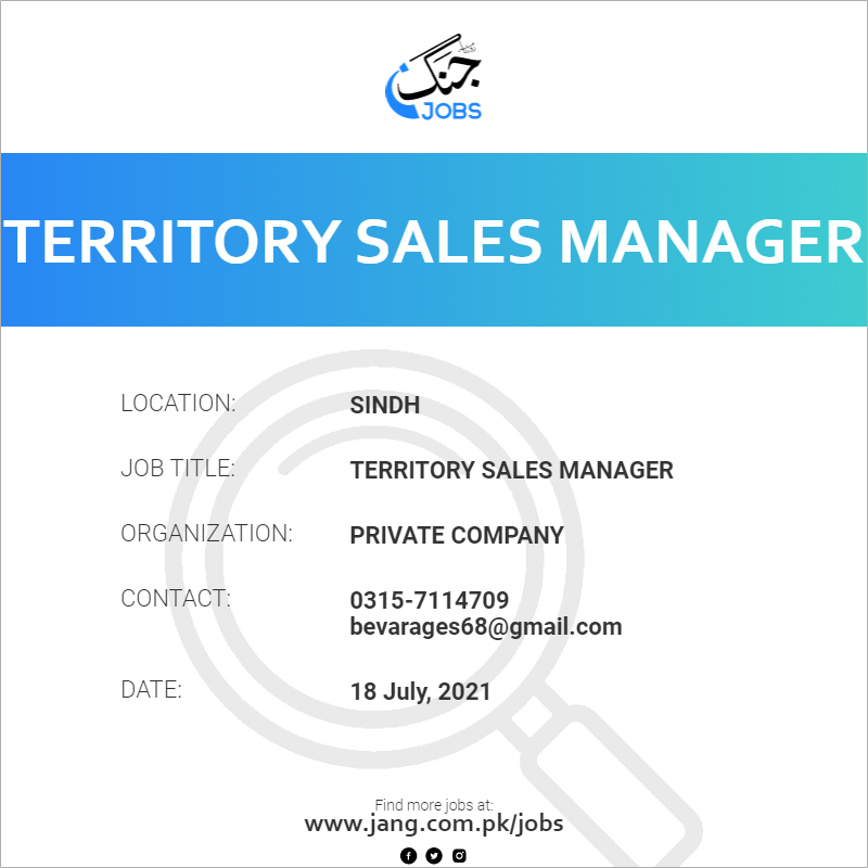 Territory Sales Manager