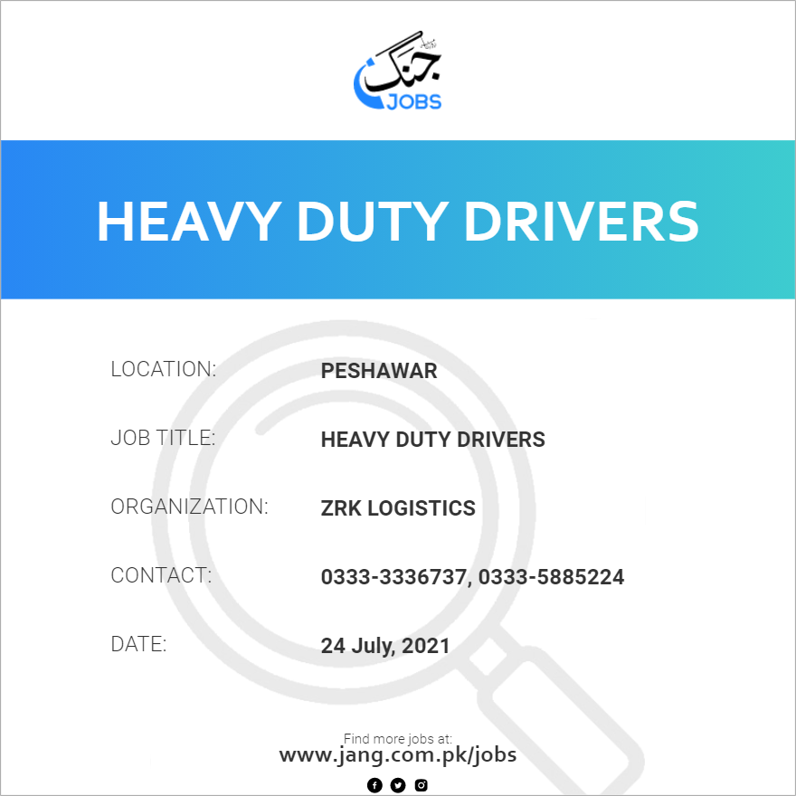 Heavy Duty Drivers