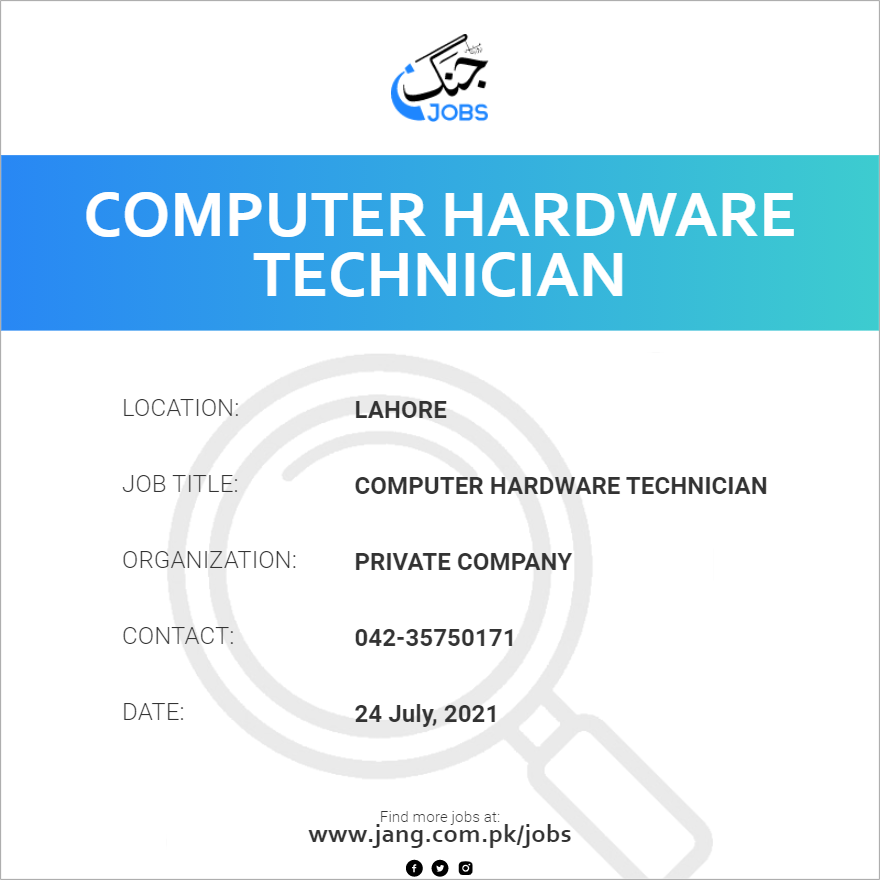 Computer Hardware Technician