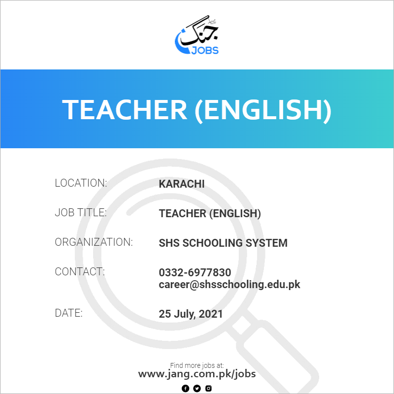 Teacher (English) 