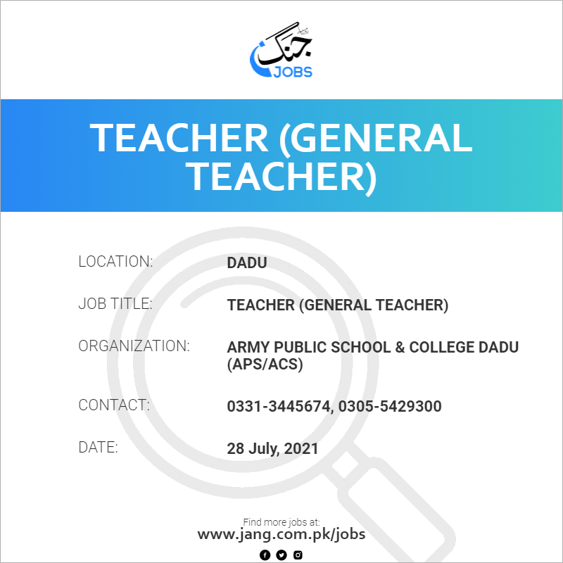 Teacher (General Teacher)