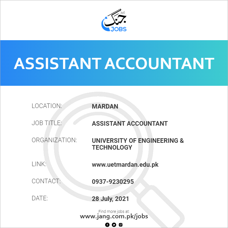 Assistant Accountant 