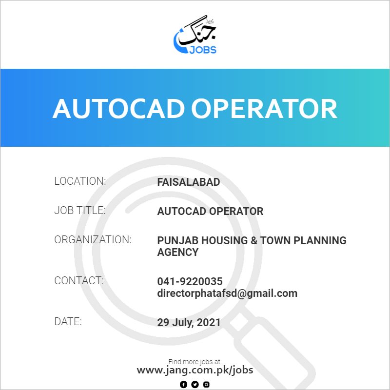 Autocad Operator 
