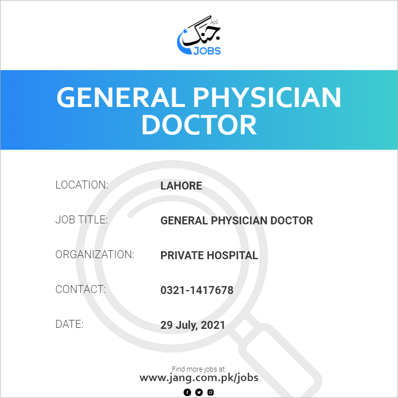 General Physician Doctor 