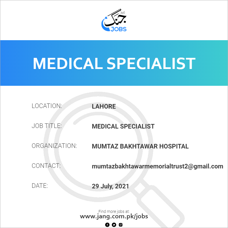 Medical Specialist 