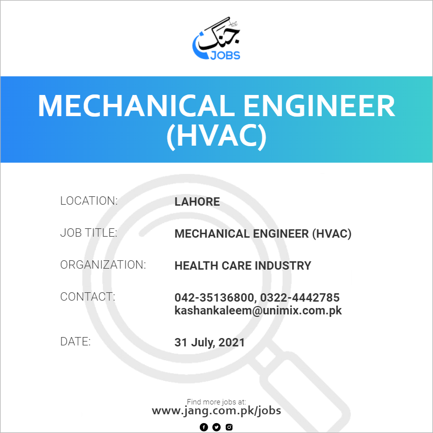Mechanical Engineer (HVAC)