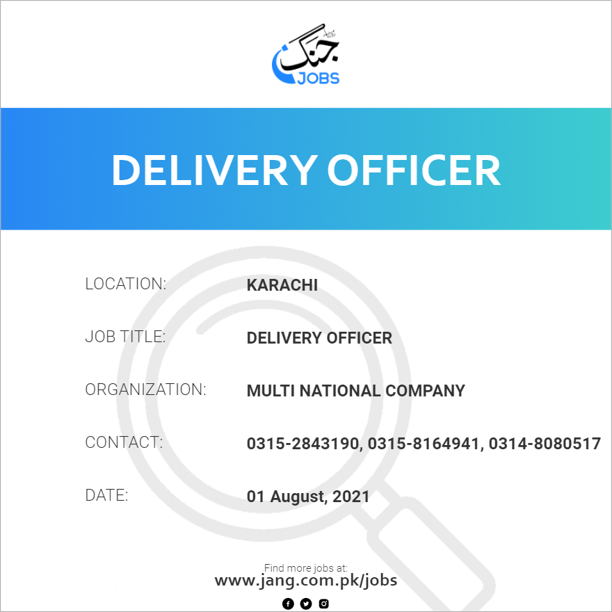 Delivery Officer