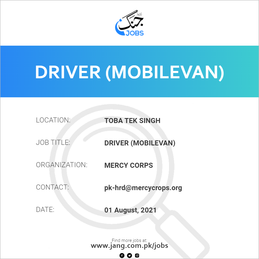 Driver (MobileVan)