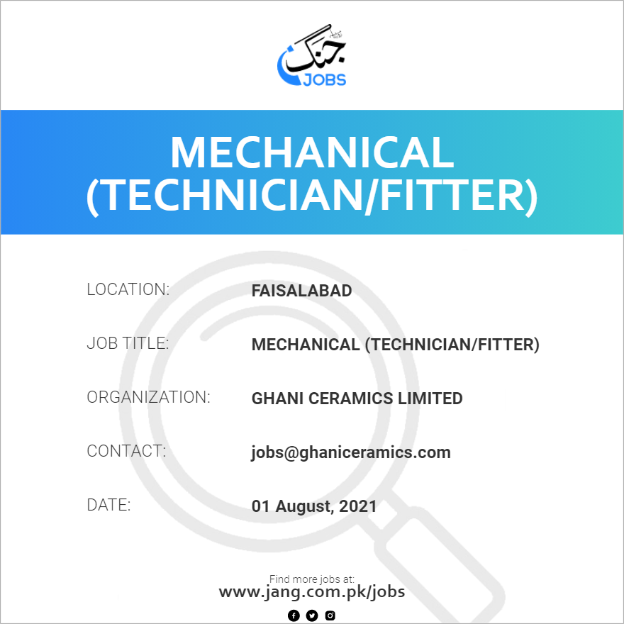 Mechanical (Technician/Fitter)