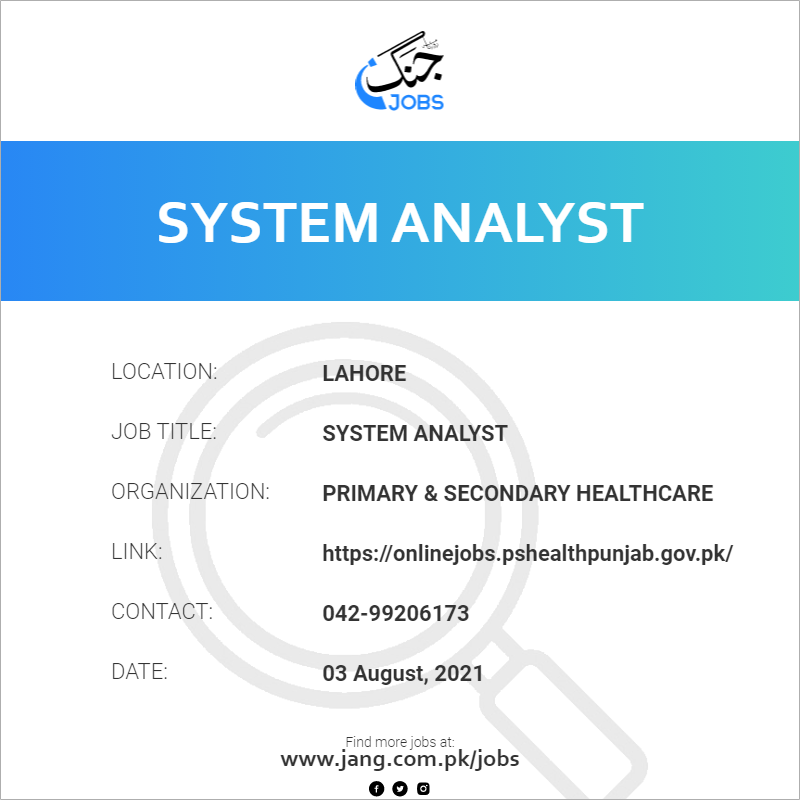 System Analyst 