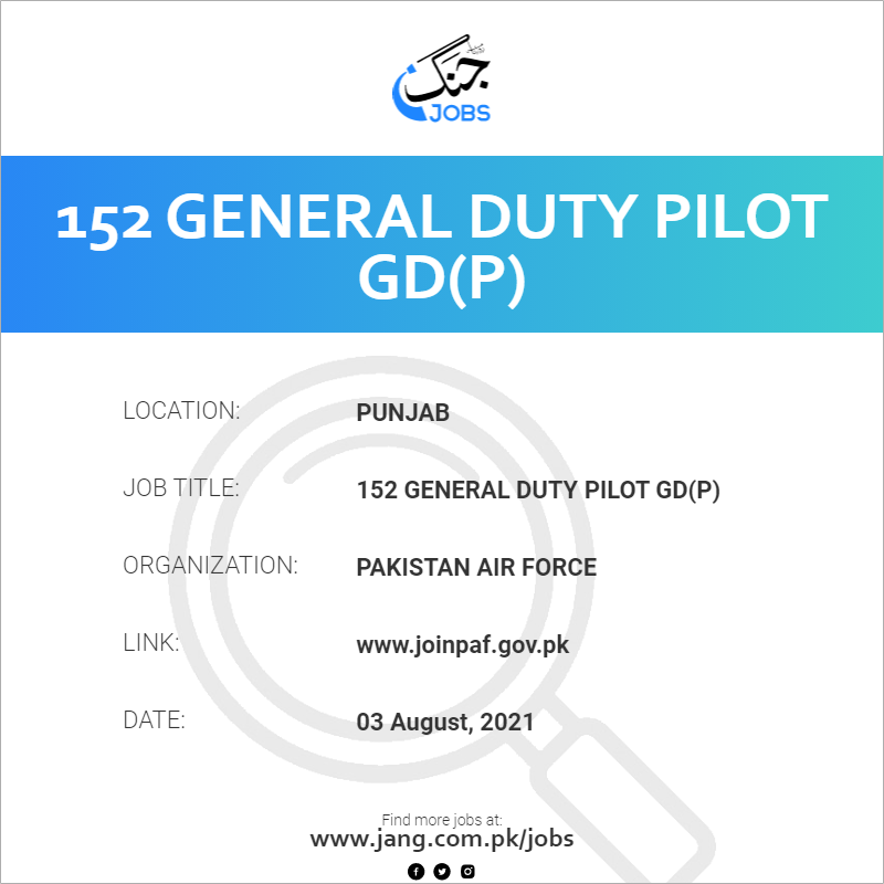 152 General Duty Pilot GD(P)