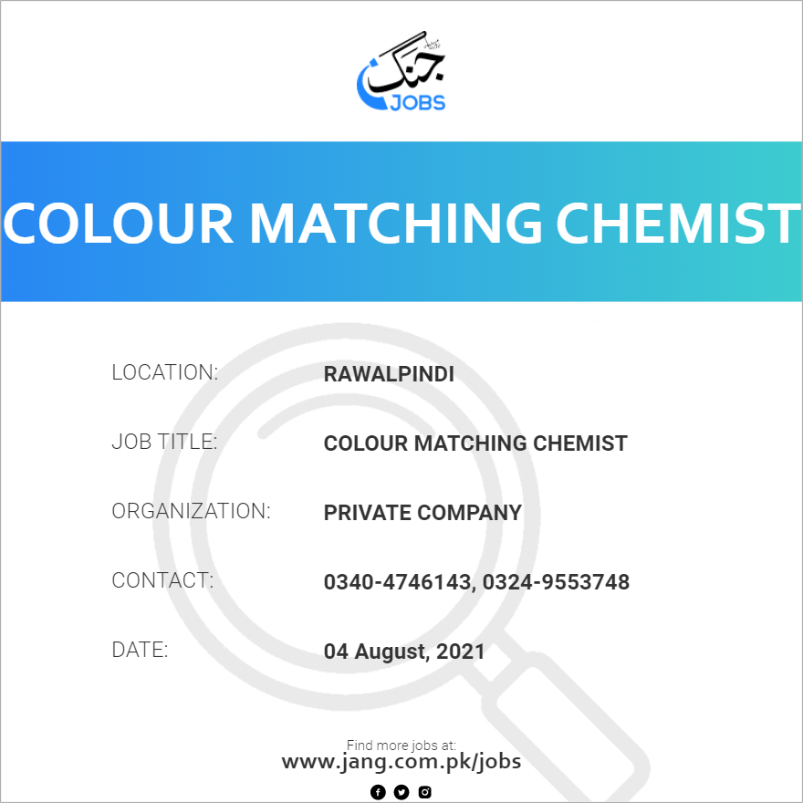 Colour Matching Chemist