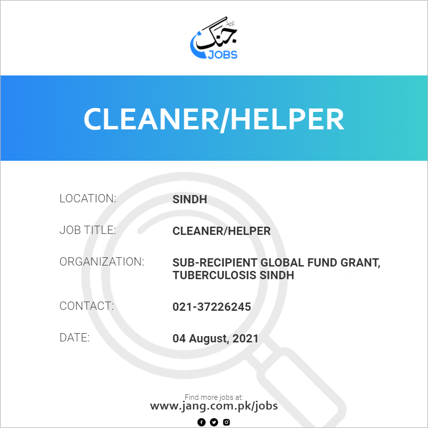 Cleaner/Helper