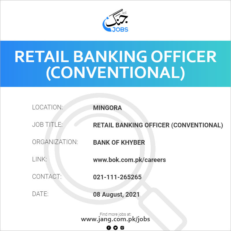 Retail Banking Officer (Conventional)
