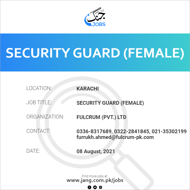 Security Guard (Female)