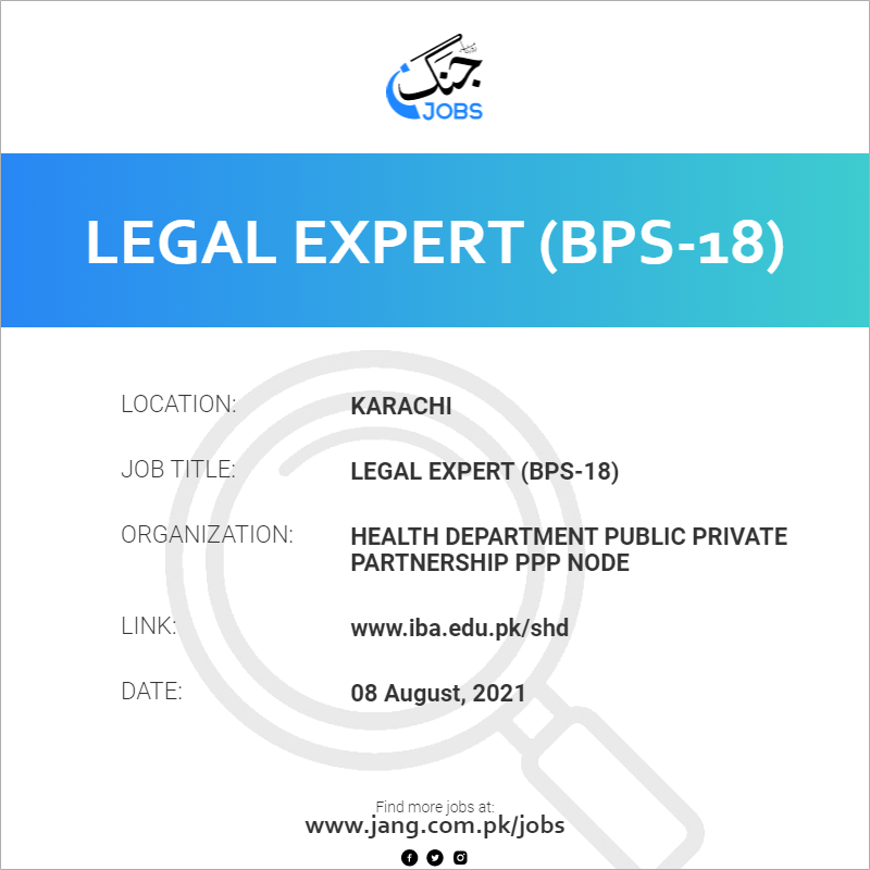 Legal Expert (BPS-18)