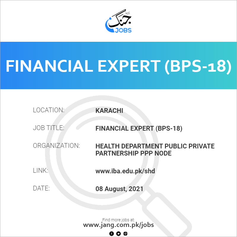 Financial Expert (BPS-18)