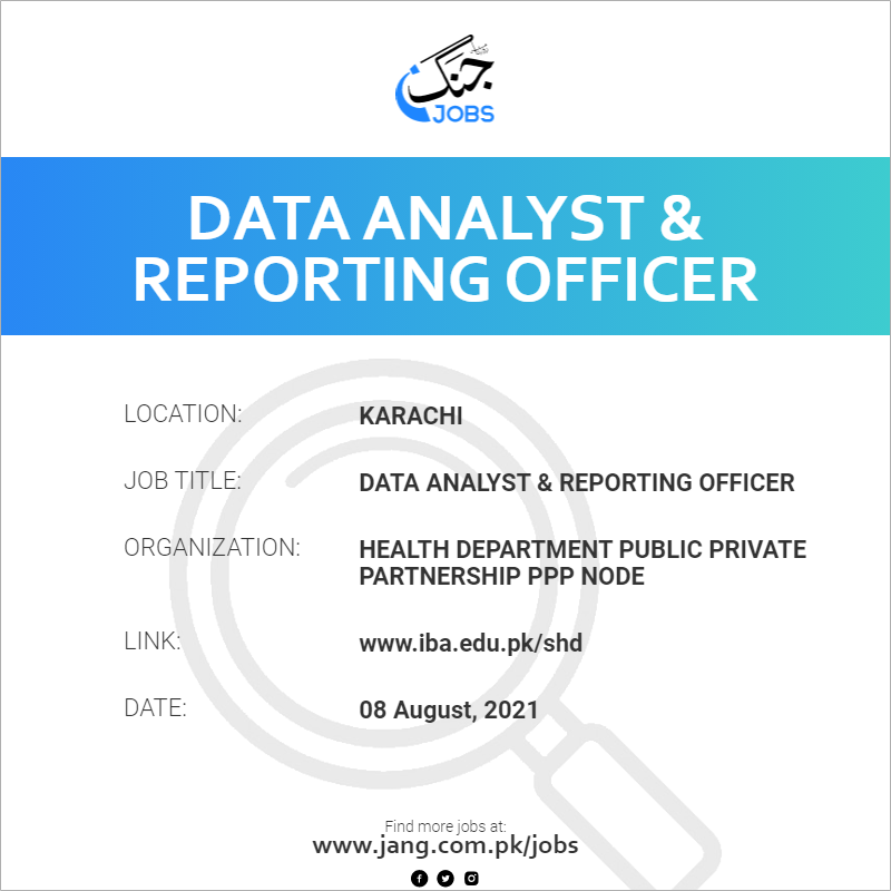 Data Analyst & Reporting Officer