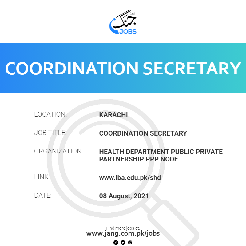 Coordination Secretary