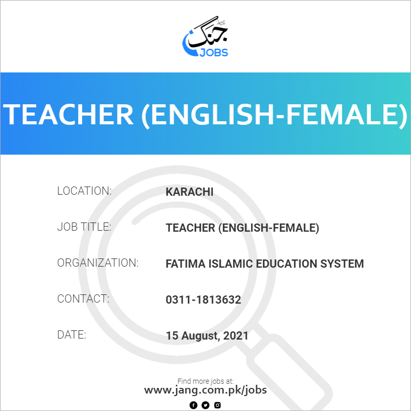 Teacher (English-Female)