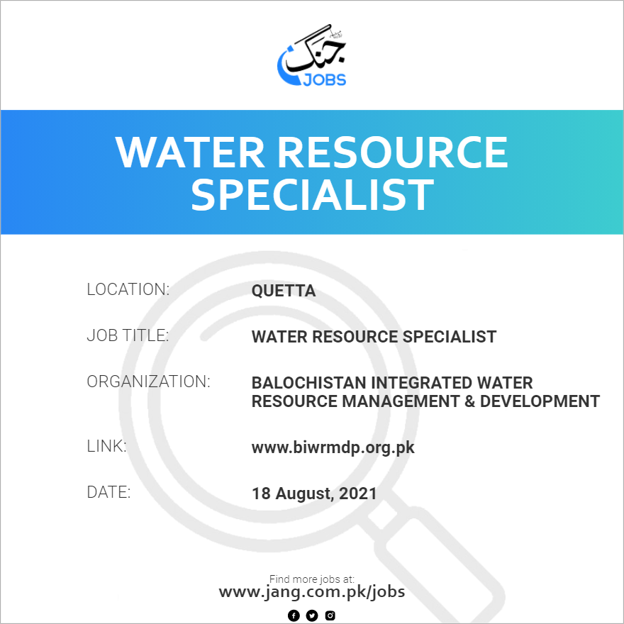 Water Resource Specialist