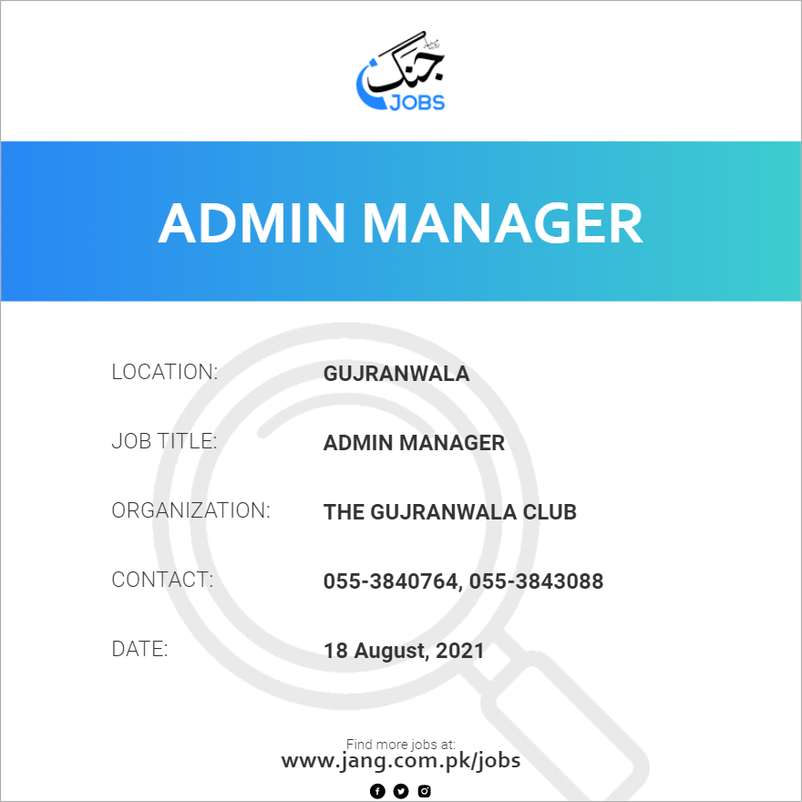 Admin Manager