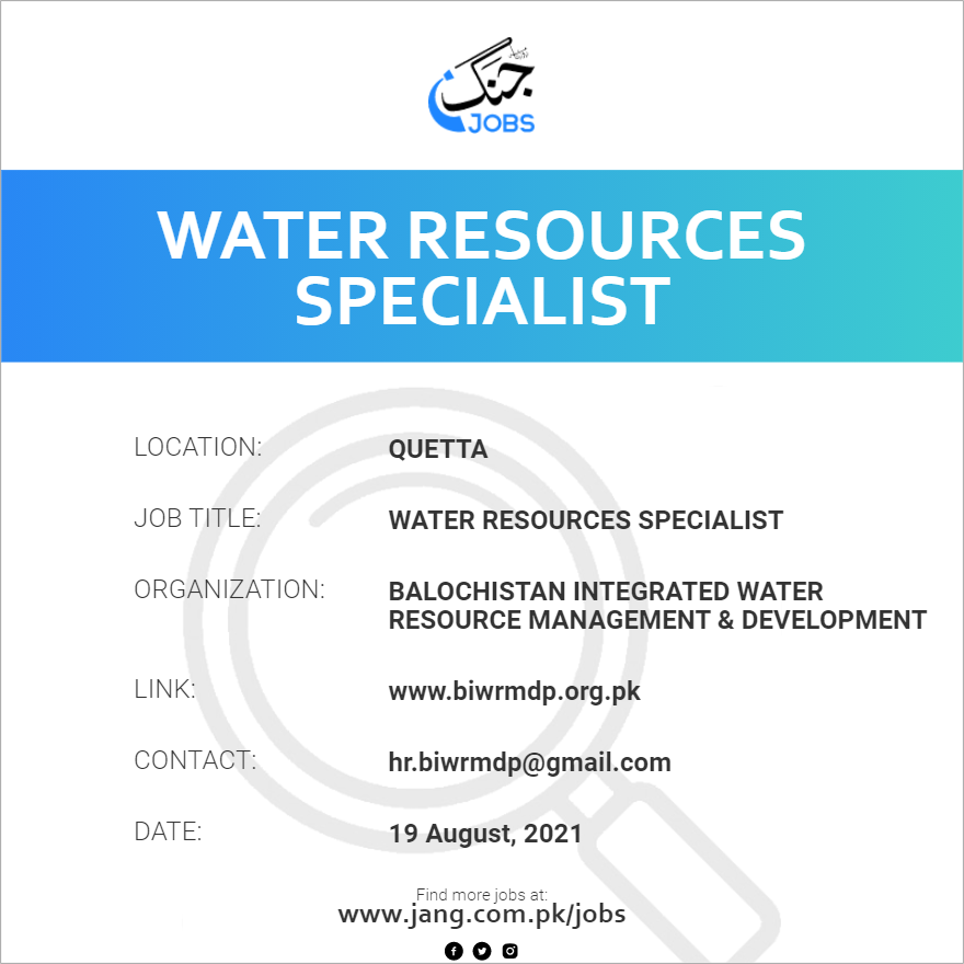 Water Resources Specialist