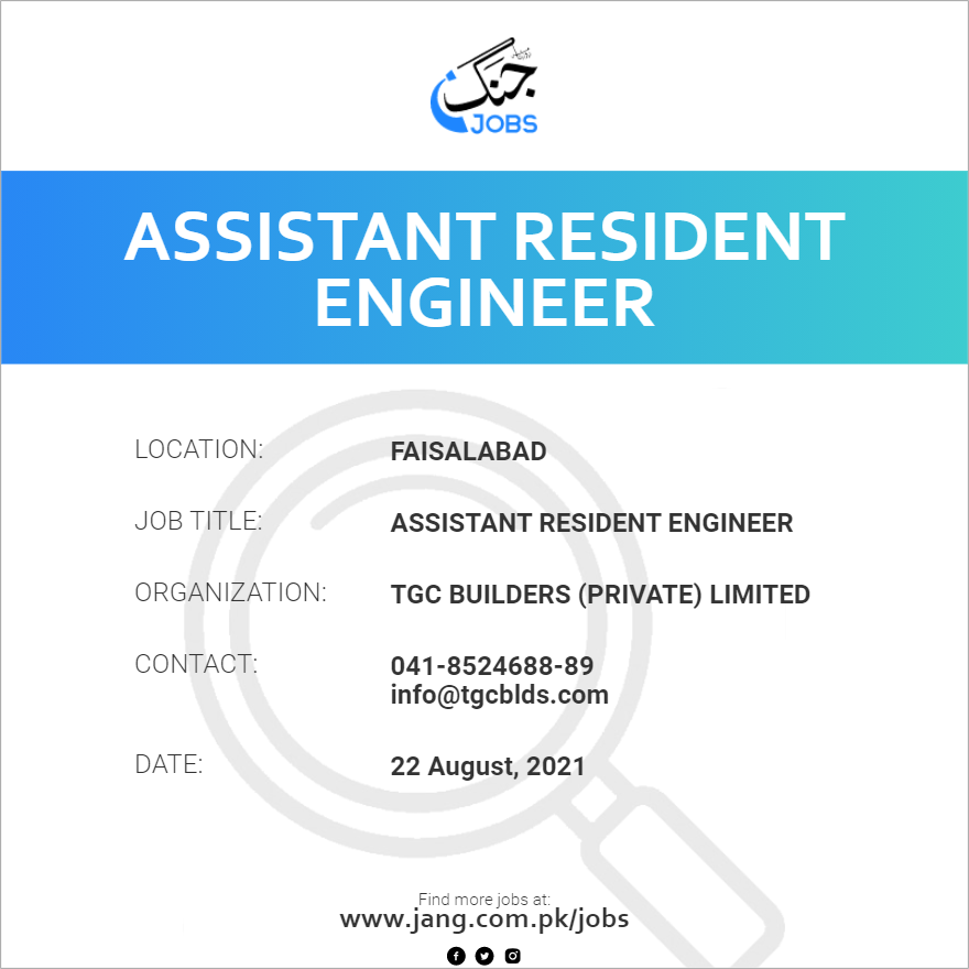 Assistant Resident  Engineer