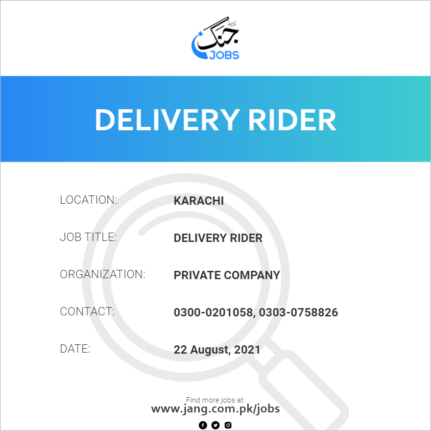 Delivery Rider