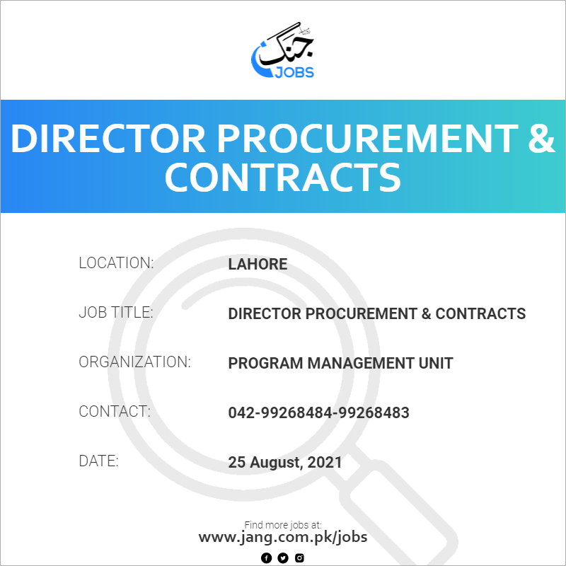 Director Procurement & Contracts