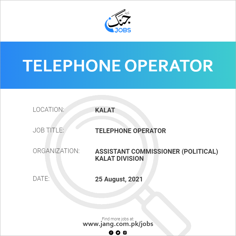 Telephone Operator 
