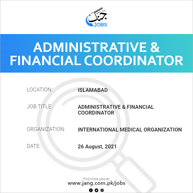 Administrative & Financial Coordinator 