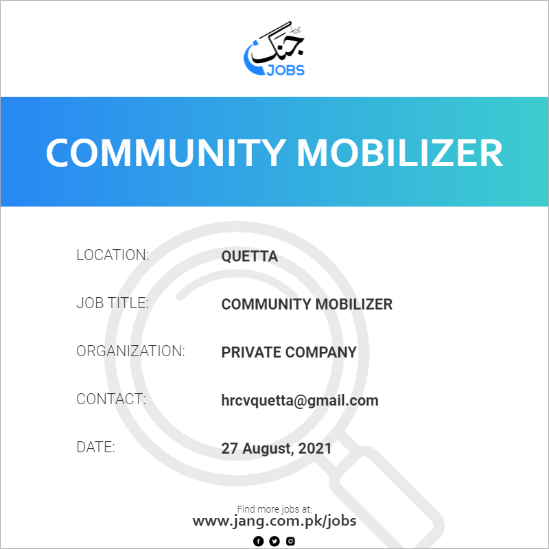 Community Mobilizer
