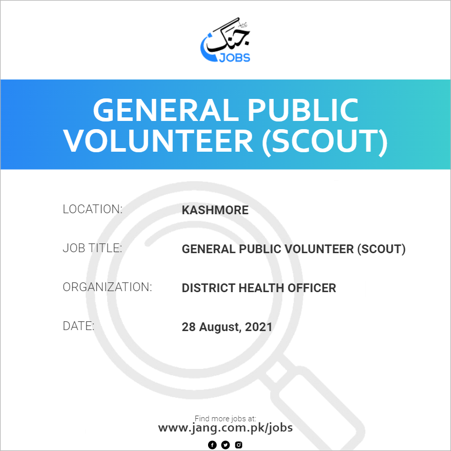 General Public Volunteer (Scout)