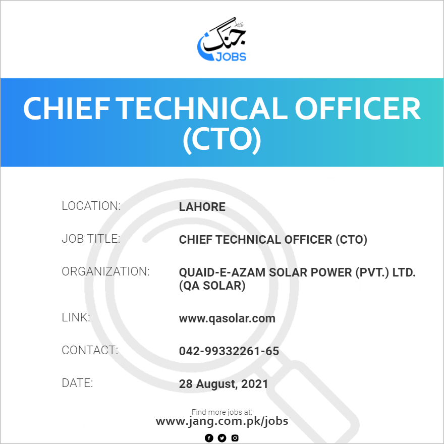 Chief Technical Officer (CTO)