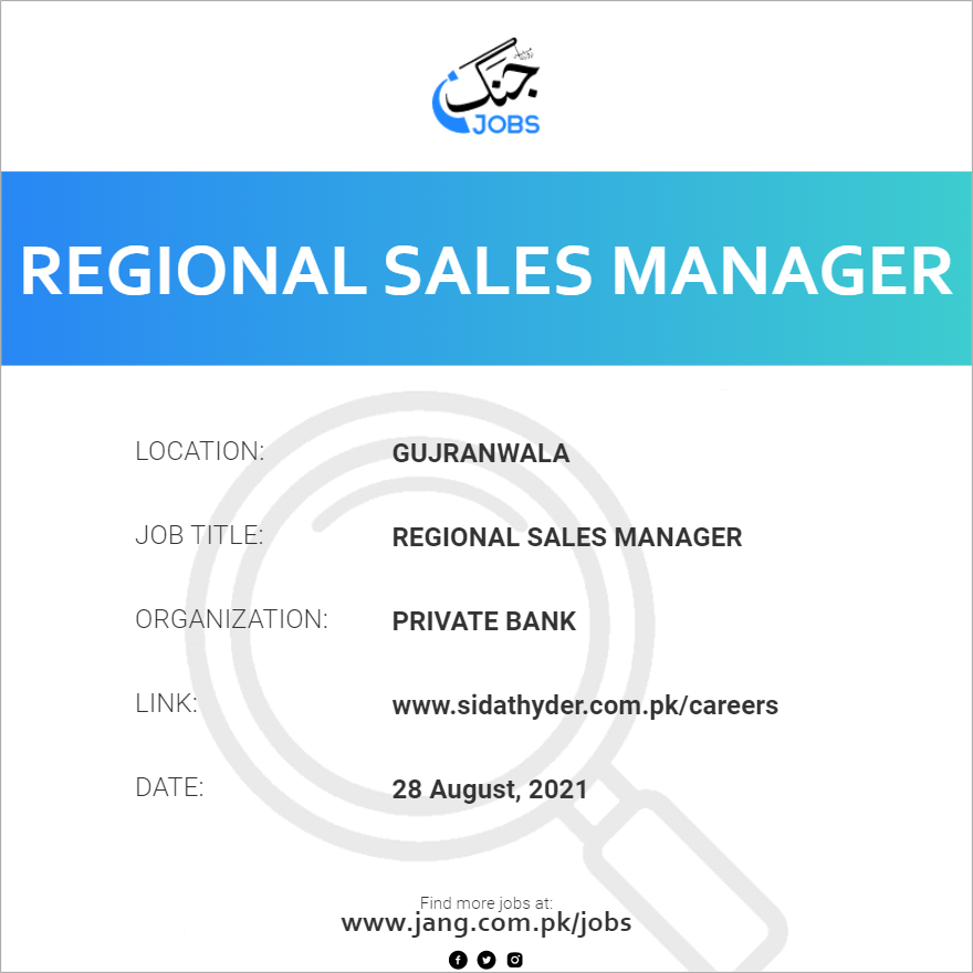 Regional Sales Manager