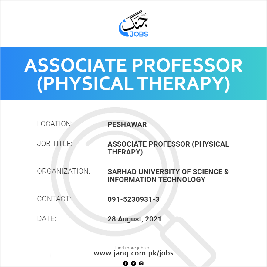 Associate Professor (Physical Therapy)