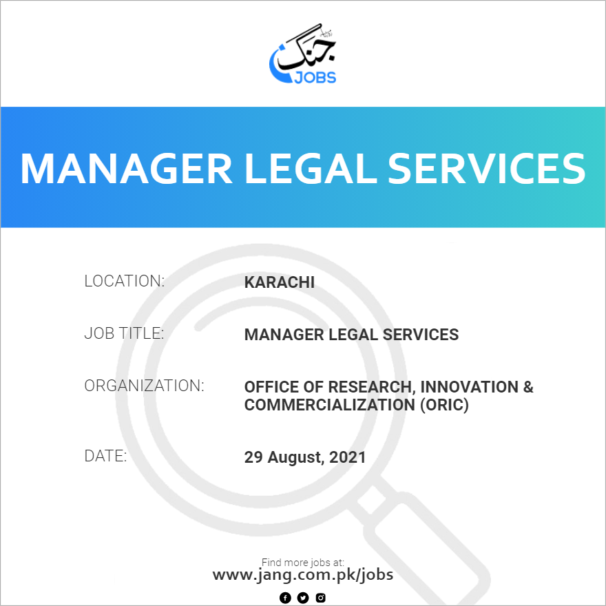 Manager Legal Services