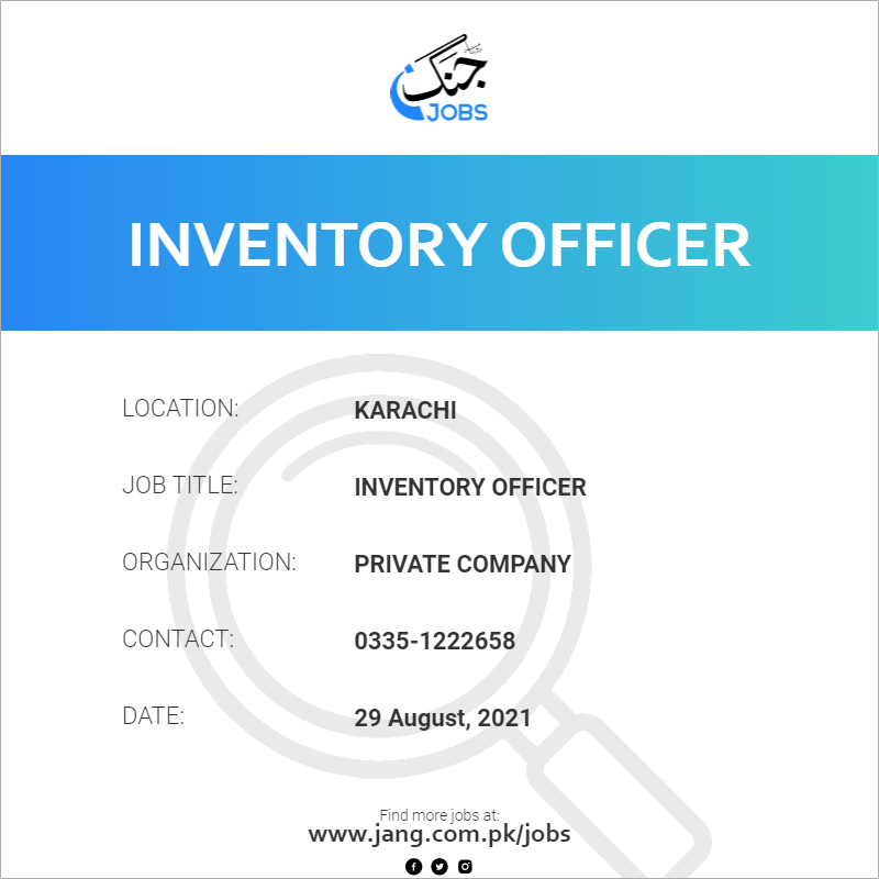 Inventory Officer