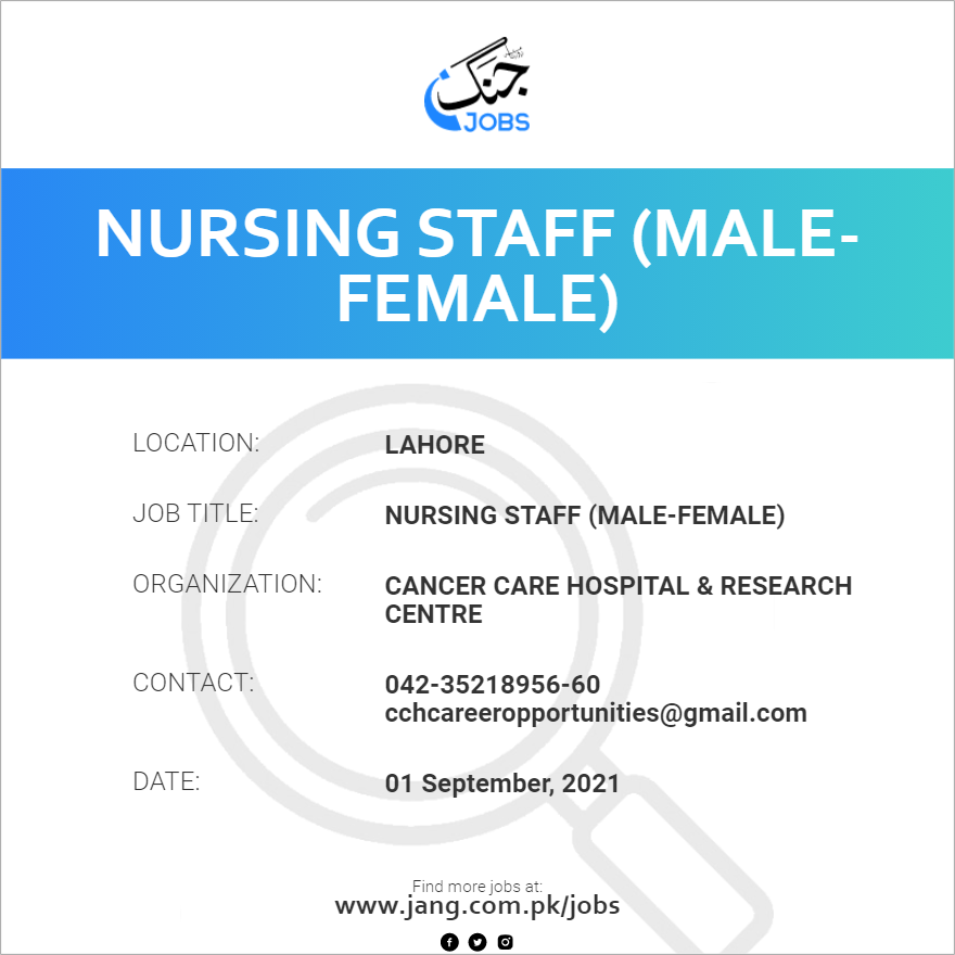 Nursing Staff (Male-Female)