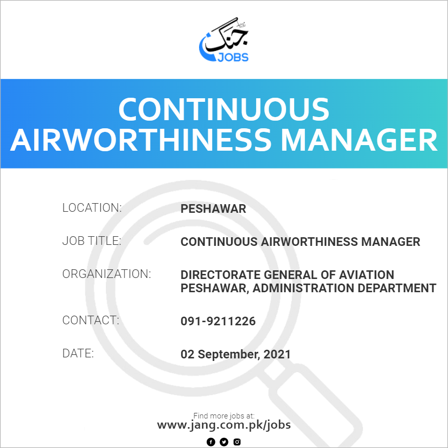 Continuous Airworthiness Manager