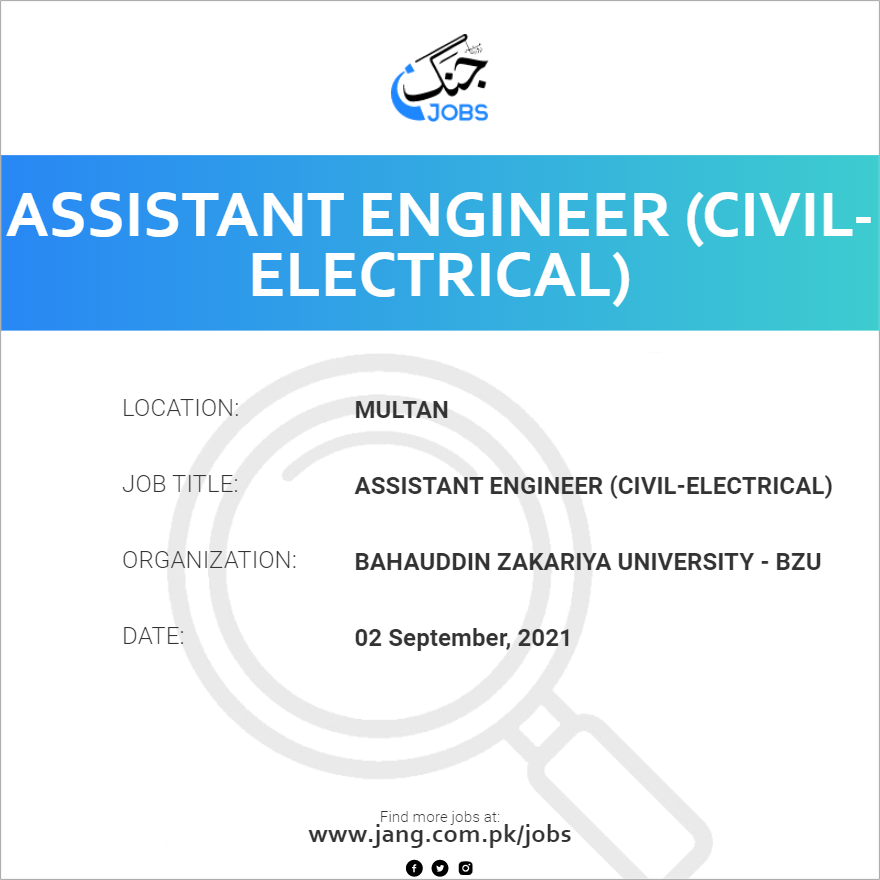 Assistant Engineer (Civil-Electrical)